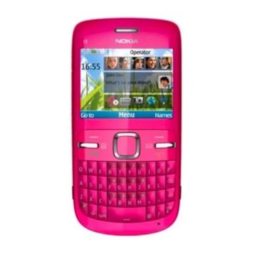 Nokia C3-00 Pembe Tuşlu