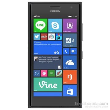 Nokia Lumia 735 Siyah