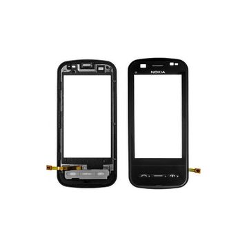 Nokta Teknik Nokia C6 C6-00 Dokunmatik Ön Çıtalı Siyah Panel