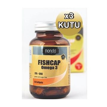 Nondo Fishcap Omega-3 3x50 Kapsül Balık Yağı