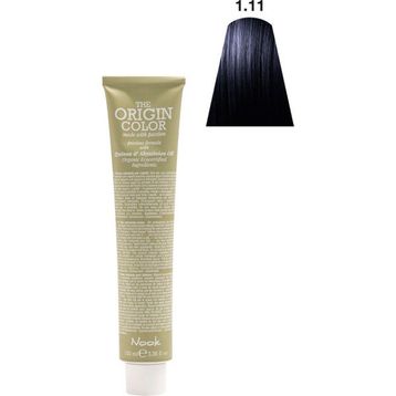 Nook Origin Color Profesyonel 1.11 Yoğun Küllü Siyah 100 ml Saç Boyası