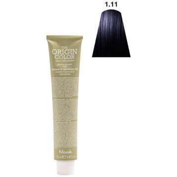 Nook Origin Color Profesyonel 1.11 Yoğun Küllü Siyah 100 ml Saç Boyası