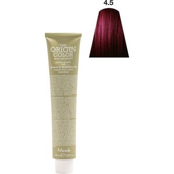 Nook Origin Color Profesyonel 100 ml 4.5 Koyu Kızıl Kahve Saç Boyası