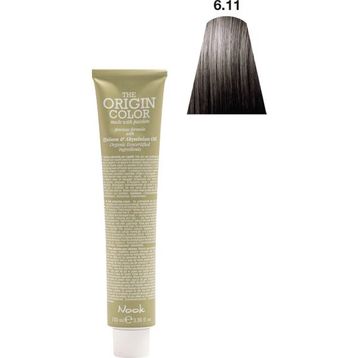Nook Origin Color Profesyonel 100 ml 6.11 Koyu Yoğun Küllü Kumral Saç Boyası