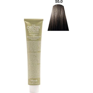 Nook Origin Color Profesyonel 55.0 Beyaz Kapatıcı Açık Kahve 100 ml Saç Boyası