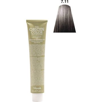 Nook Origin Color Profesyonel 7.11 Orta Soğuk Küllü Kumral 100 ml Saç Boyası