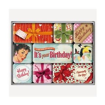 Nostalgic Art Say It Happy Birthday Magnet Set