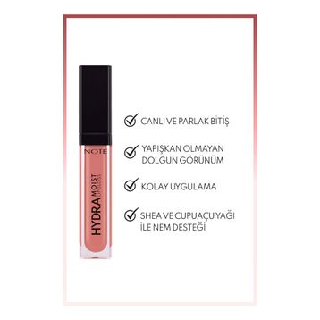 Note 02 Bare Blush Hydramoist Lipgloss