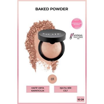 Note Baked Powder 01 Stardust Aydınlatıcı