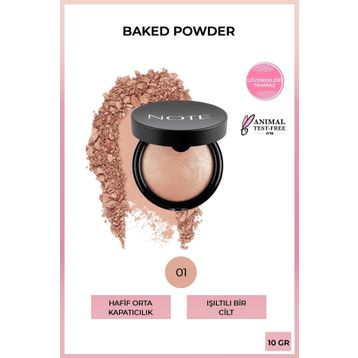 Note Baked Powder 01 Stardust Aydınlatıcı