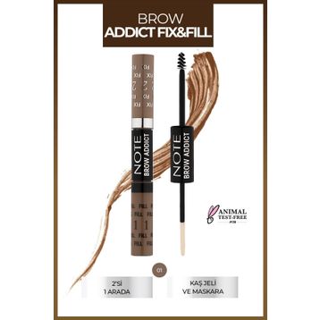 Note Brow Addict Fix Fill 01 Kaş Farı ve Maskarası