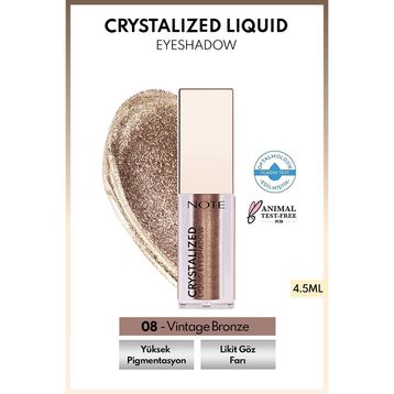 Note Crystalized Liquid 08 Vintage Bronze Eyeshadow
