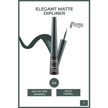 Note Elegant Matte Waterproof Yeşil 04 Dipliner