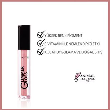 Note Glimmer Gloss 20 Sugar Baby Işıltılı Nemlendirici Dudak Parlatıcısı