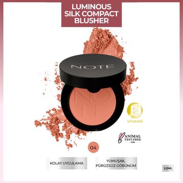 Note Luminous Silk Blusher No 04 Soft Peach Allık