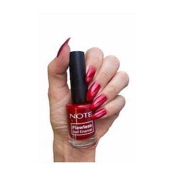 Note Nail Flawless 34 Fosforlu Kırmızı Oje
