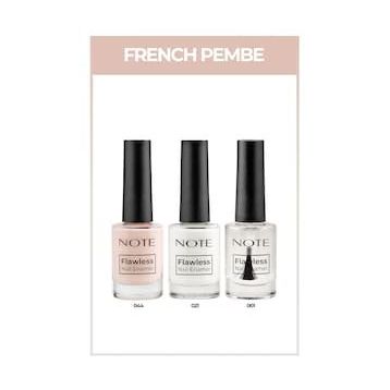 Note Nail Flawless 3'lü French Pembe Oje Seti