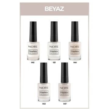 Note Nail Flawless 5'li Beyaz Oje Seti