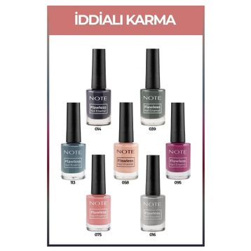 Note Nail Flawless 7'li İddialı Karma Oje Seti