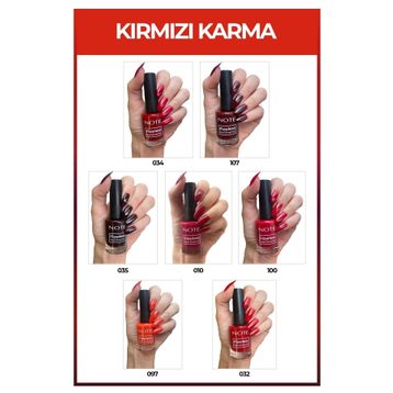 Note Nail Flawless 7'li Kırmızı Karma Oje Seti