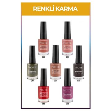Note Nail Flawless 7'li Renkli Karma Oje Seti