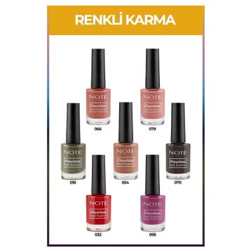 Note Nail Flawless 7'li Renkli Karma Oje Seti