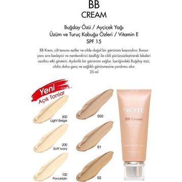 Note No: 200 Soft Ivory 35 ml BB Krem Fondöten