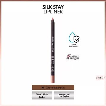 Note Silk Stay Lipliner 10 Chocolate Brown Suya Dayanıklı İpeksi Dudak Kalemi