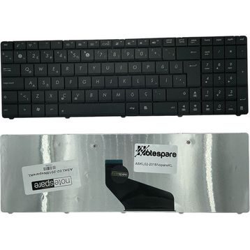Notespare Asus A53TA A53TK A53U A53Z TR Siyah Notebook Klavye