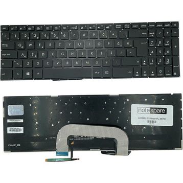 Notespare Asus Vivobook Pro 17 X705UD 17 X705UF 17 X705UN TR Işıklı Siyah Notebook Klavye