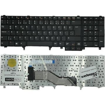 Notespare Dell Latitude E5520M TR Siyah Notebook Klavye