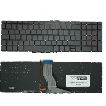 Notespare HP Omen 17-W205NT 3RN00EA Siyah Türkçe Uyumlu Laptop Klavye
