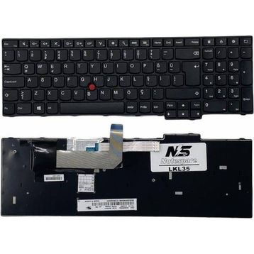 Notespare Lenovo Thinkpad E550 E565 E570 E555 E550C E575 TR Siyah Notebook Klavye