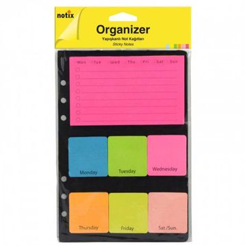 Notix 3 Neon Organizer Yapışkanlı Not Kağıt