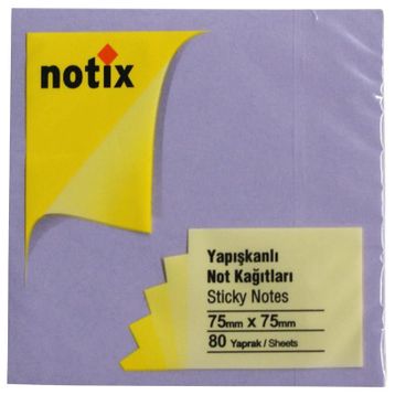 Notix Pastel Mor 80 Yaprak 75x75 Notluk