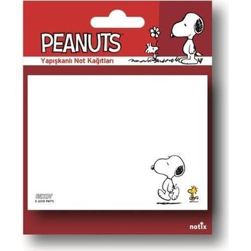 Notix Snoopy Kırmızı 100x75 mm 50 yp Yapışkanlı Not Kağıdı