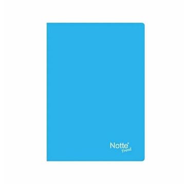 Notte 11356MV Mavi Plastik Kapak A5 Çizgili 60 Yaprak Defter