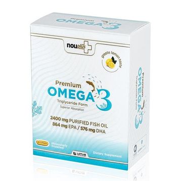 Nouplus Premium Omega 3 60 Kapsül Balık Yağı
