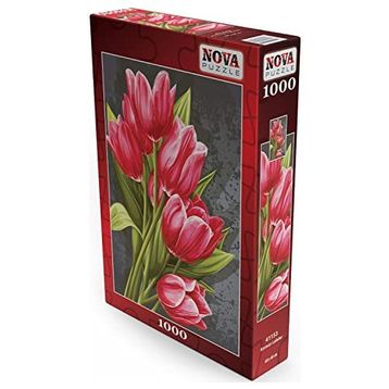Nova 1000 Parça Kırmızı Laleler Puzzle