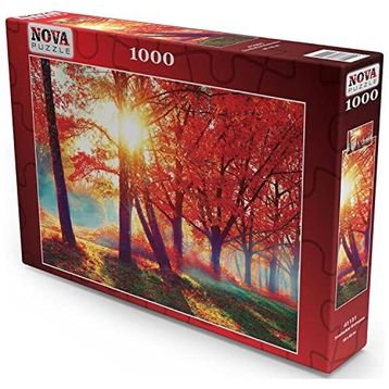 Nova 1000 Parça Sonbahar Kırmızısı Puzzle