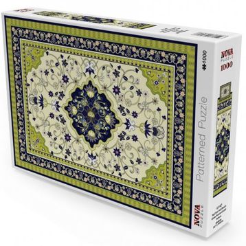 Nova 1000 Parça Yeşil İran Halı Deseni Puzzle