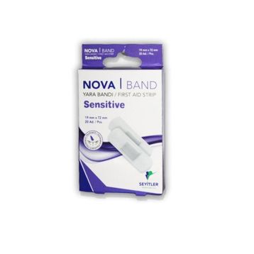 Nova Band Sensitive 20 Adet Yara Bandı