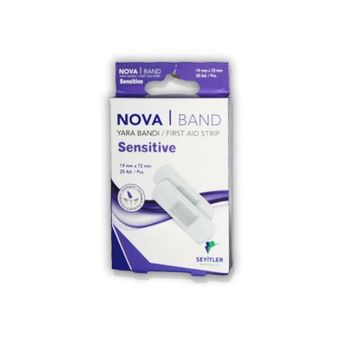 Nova Band Sensitive 20 Adet Yara Bandı