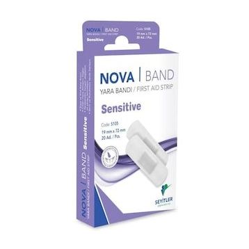 Nova Band Sensitive 20 Adet Yara Bandı