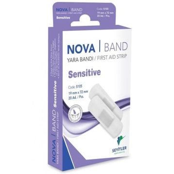 Nova Band Sensitive 20 Adet Yara Bandı