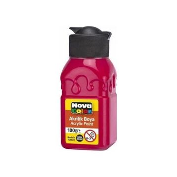 Nova Color 100 ml Kırmızı Akrilik Boya