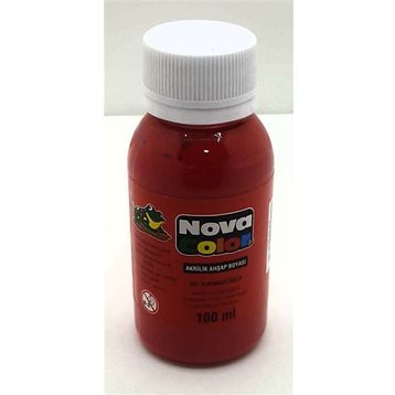 Nova Color 100 ml Kırmızı Akrilik Boya