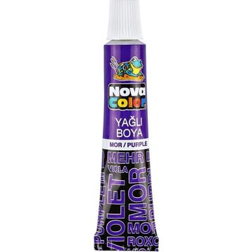 Nova Color 12 Adet NC-135 Mor Tüp Yağlı Boya