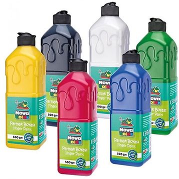 Nova Color 500 ml 6 lı Parmak Boyası