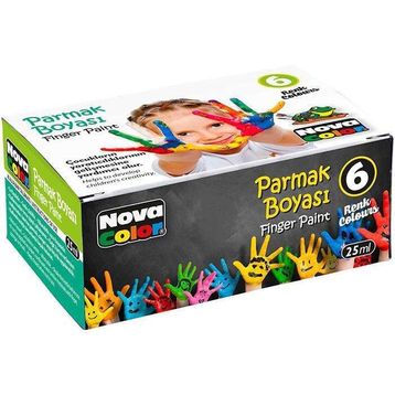 Nova Color 6x25 ml Parmak Boyası